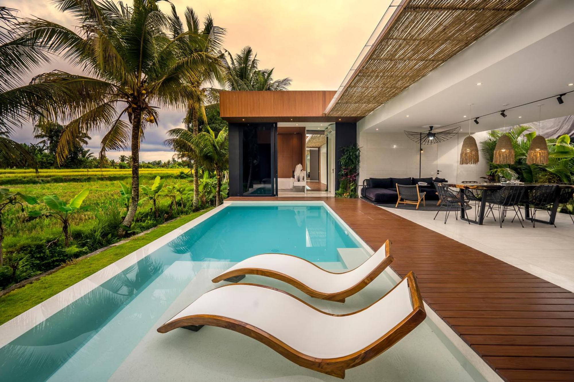 Green Flow Ubud Villas I Kamer foto